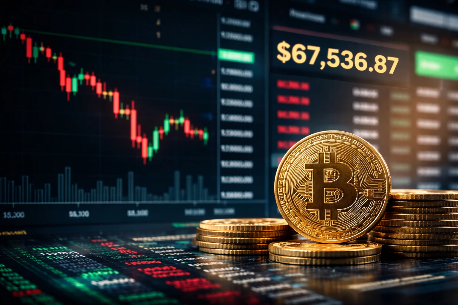 Bitcoin Price Index shows a 1.73% decline to $67,536.87 amid short-term volatility and institutional repositioning.
