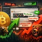 Bitcoin market sentiment trends reflect community reaction to price volatility on StockTwits.