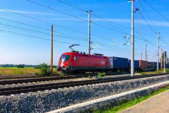 Railway freight operations in Central Asia, illustrating the transport sector amid discussions around the Kazakhstan Railway IPO